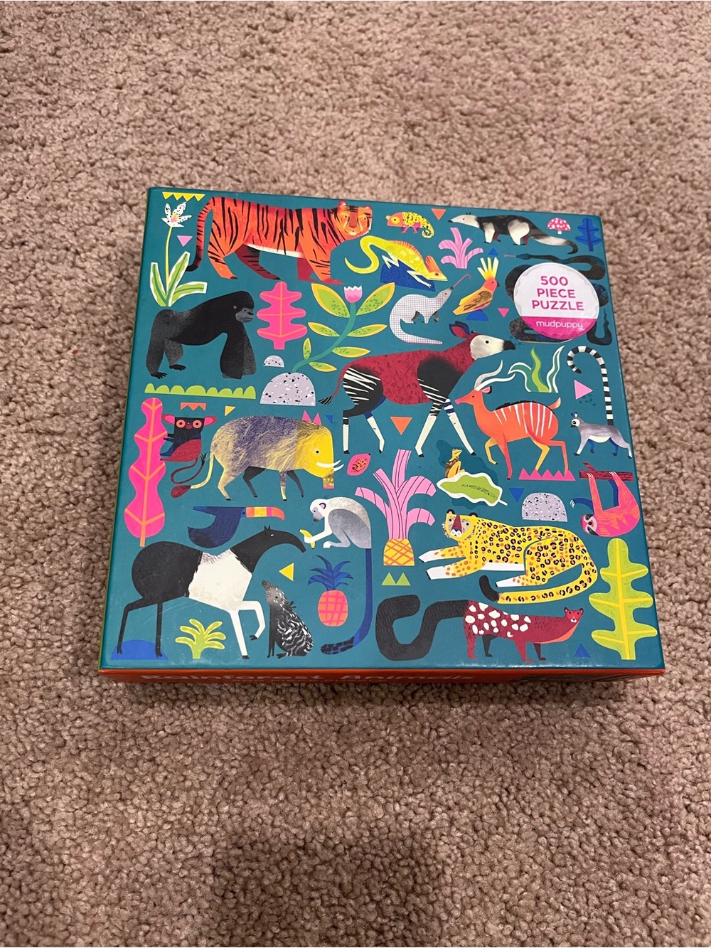Teal Jungle 500-Piece Puzzle